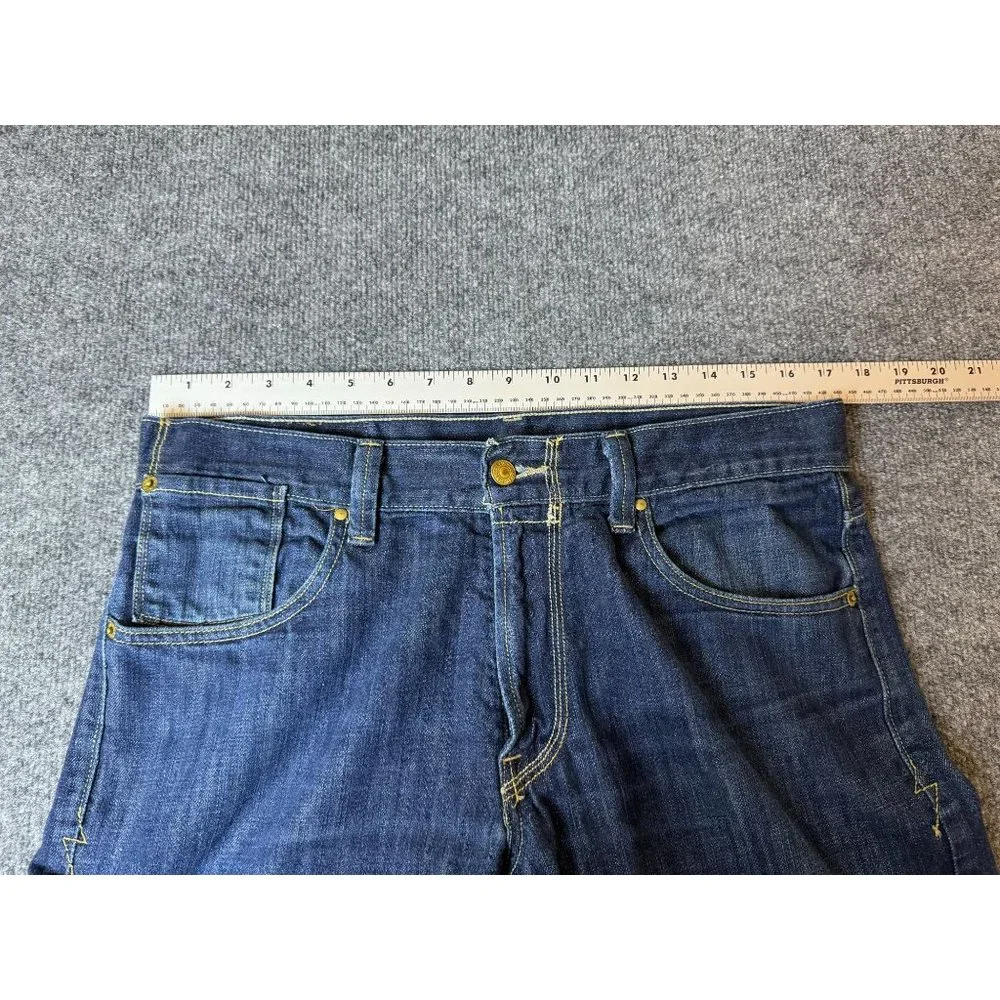 Levi's Jeans Mens 34x30* Blue‎ 514 Slim Straight American Workwear Dark Denim